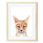 baby jackal art print