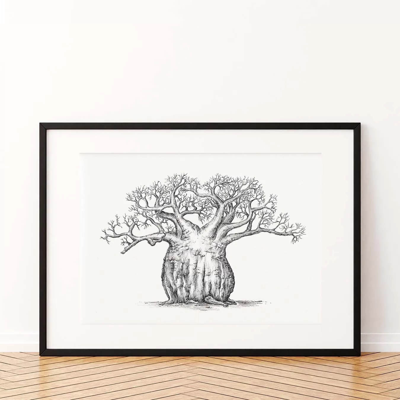 Baobab Pen and Ink Art Print