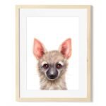 baby aardwolf art print