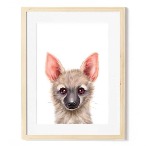baby aardwolf art print