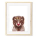 baby dwarf mongoose art print