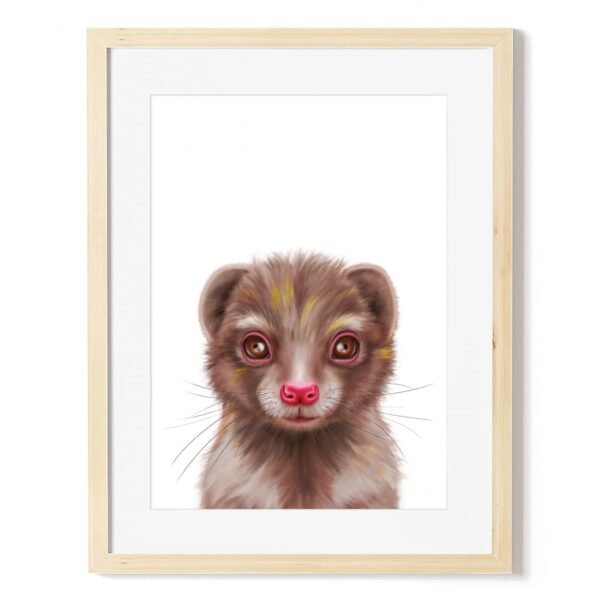 baby dwarf mongoose art print