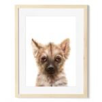 baby hyena art print