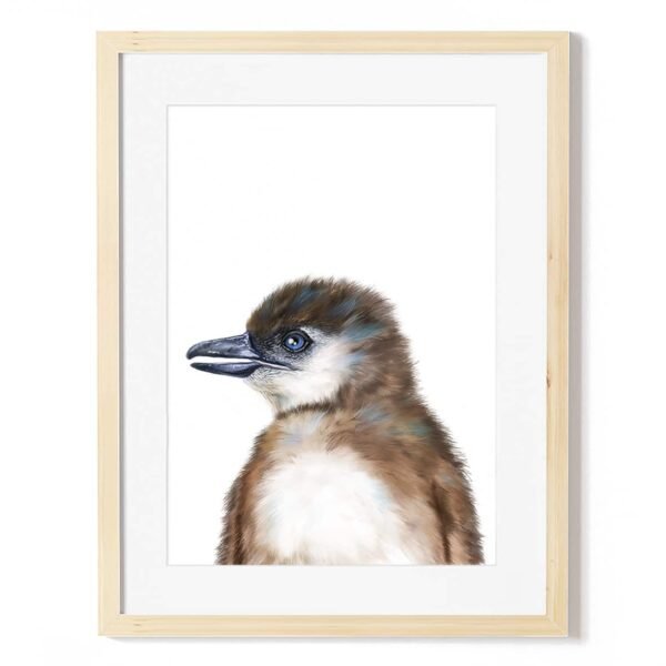 baby penguin art print