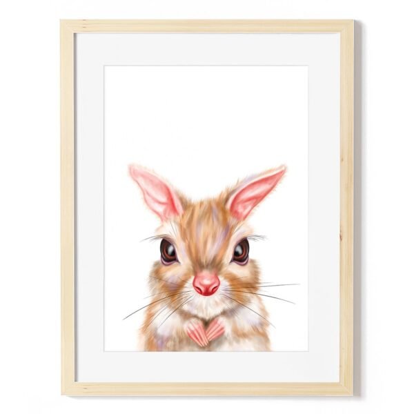 baby springhare art print
