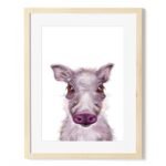 baby warthog art print