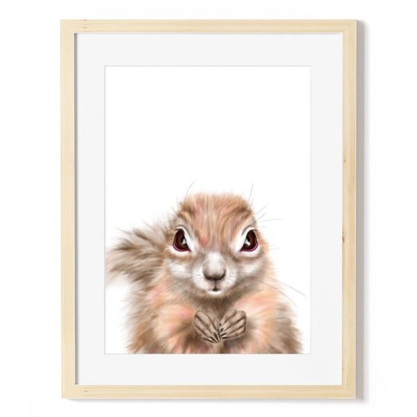 baby xerus art print
