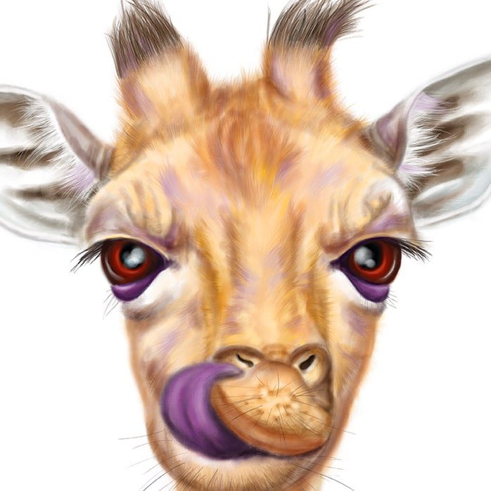 Baby Giraffe Art Print - Image 2