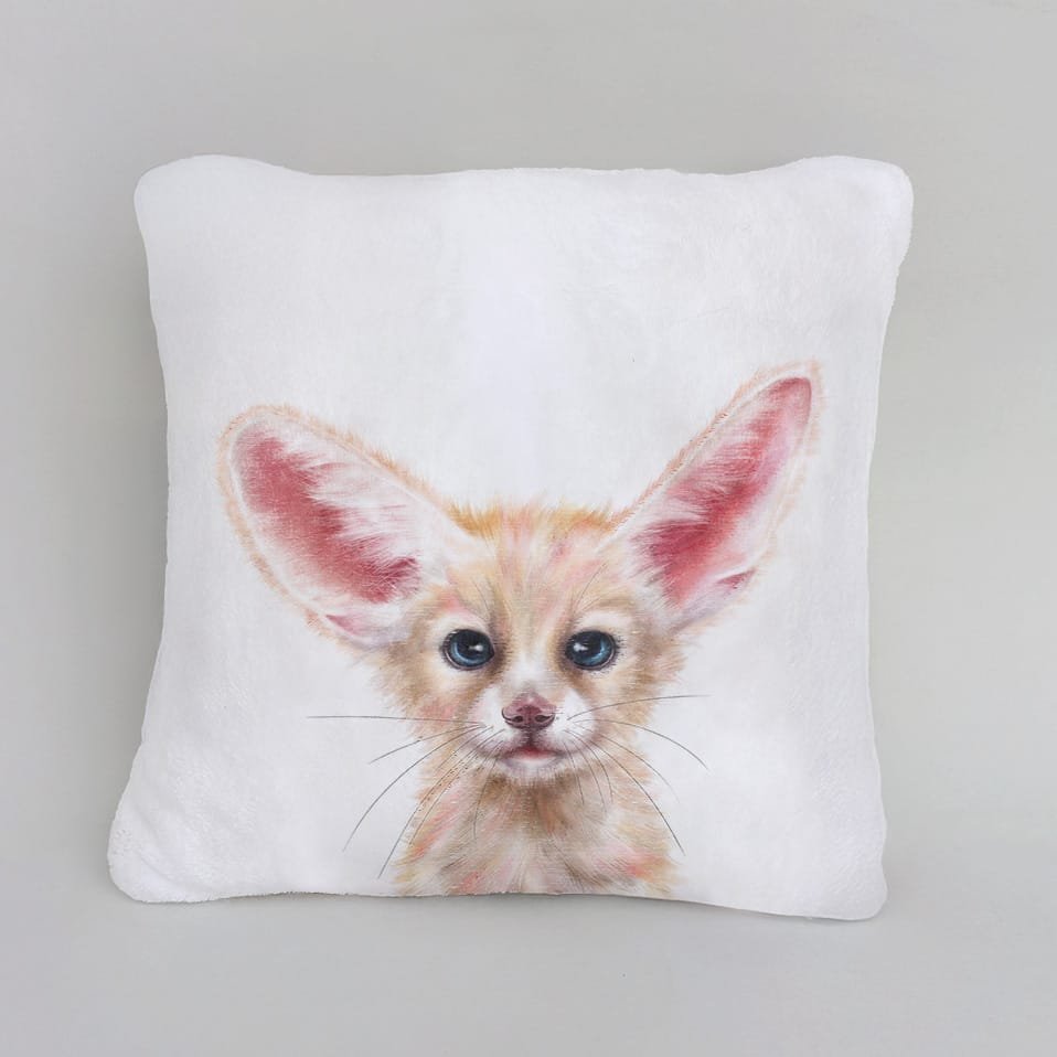 Baby Fennec Fox Scatter Cushion