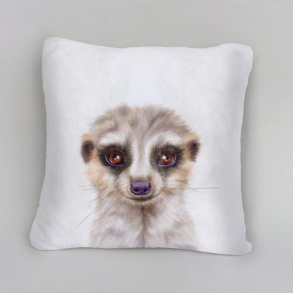 Baby Meerkat Scatter Cushion