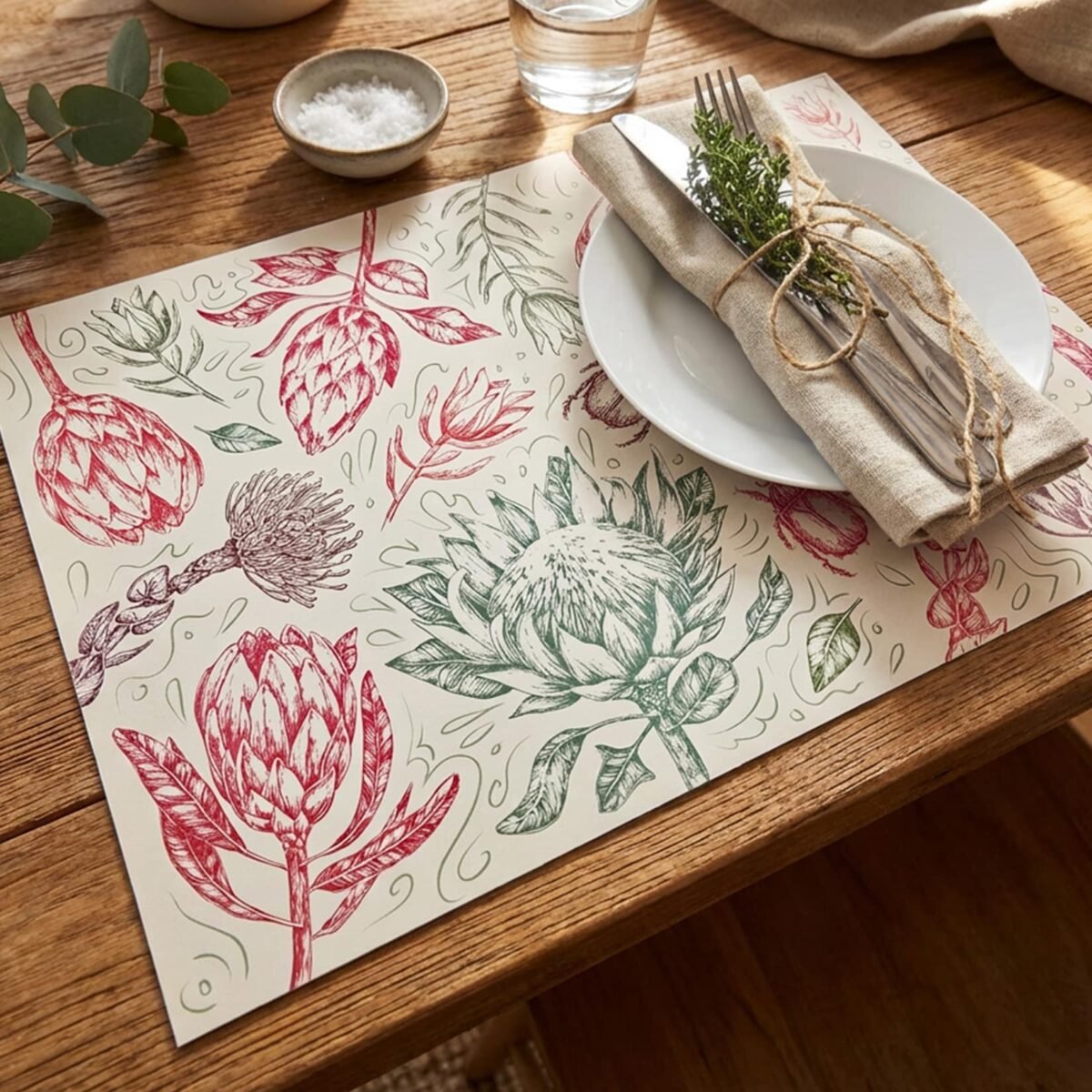 Protea Paper Placemat - Image 5