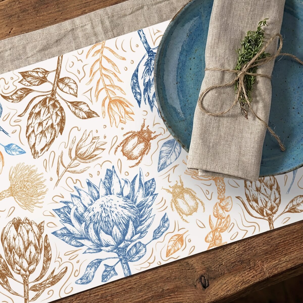 Protea Paper Placemat - Image 3