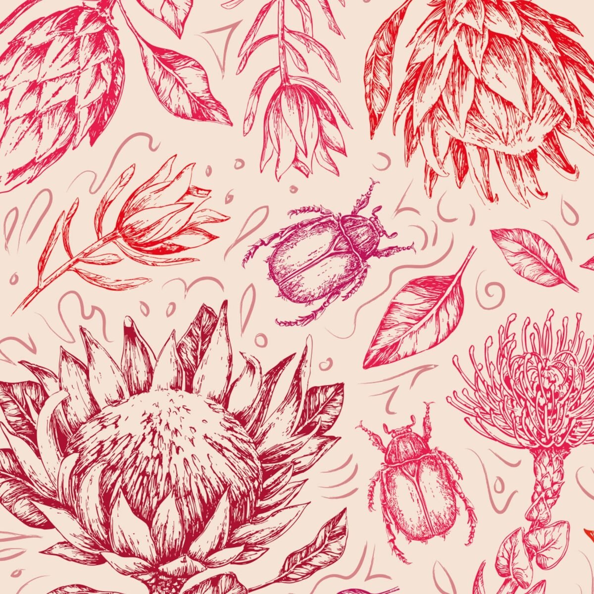 Protea Paper Placemat - Image 2